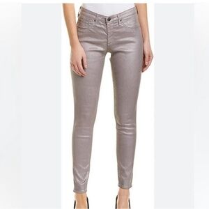 Adriano Goldschmied Legging Ankle Super Skinny soft pink purple metallic sz 26R